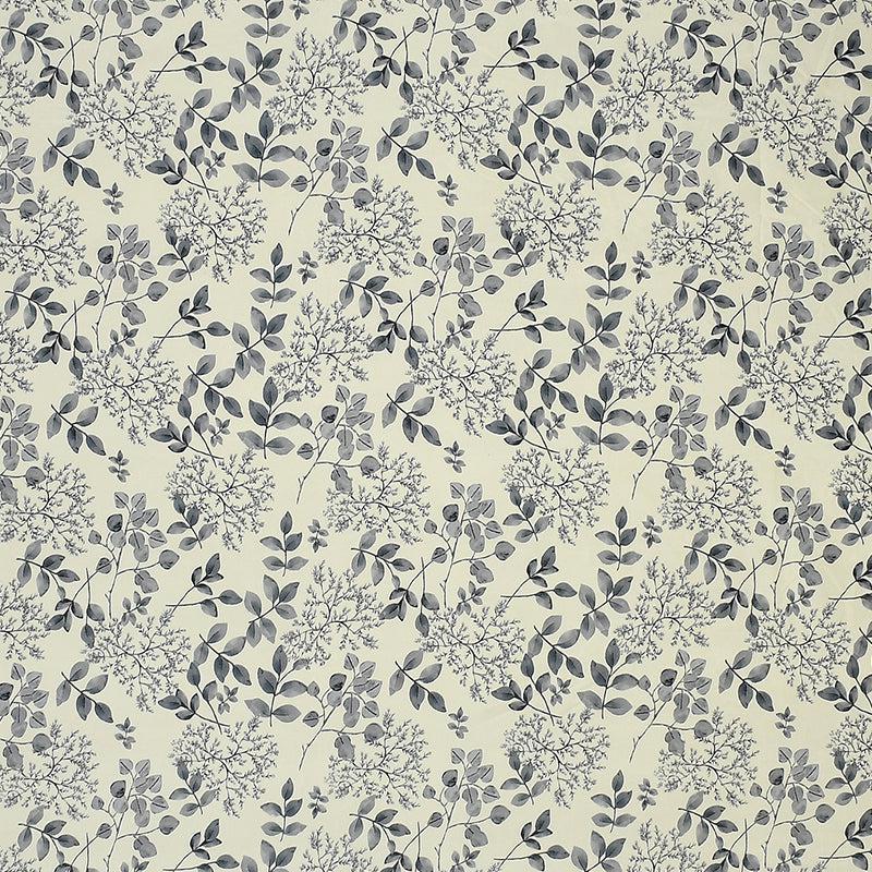 Frezya Floral Fitted Microfiber Bedsheet (Grey) - 130 GSM media 4