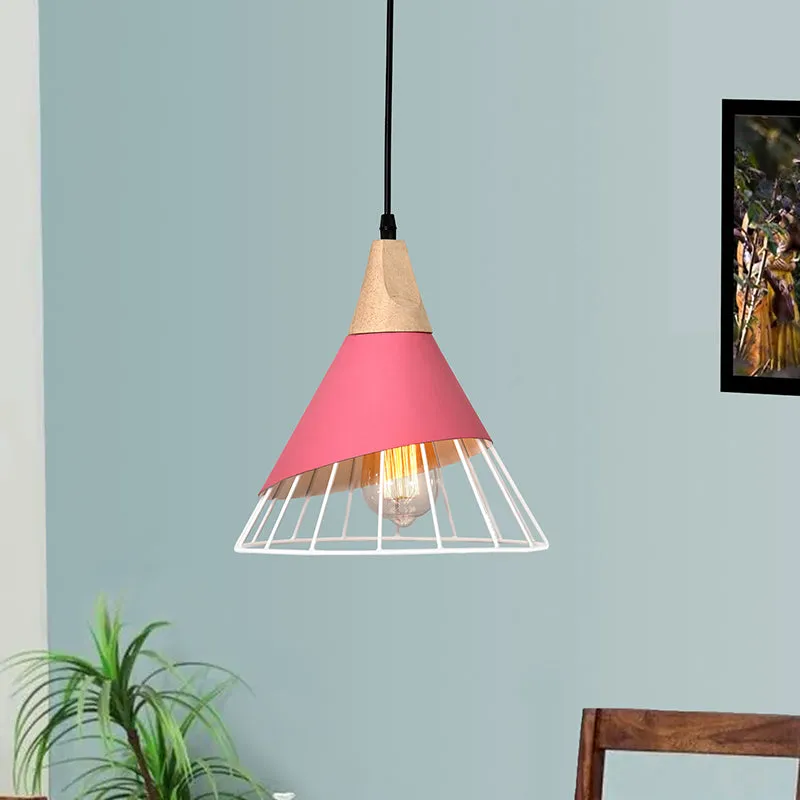 Obscura Metal Ceiling Lamp - Pink media 2