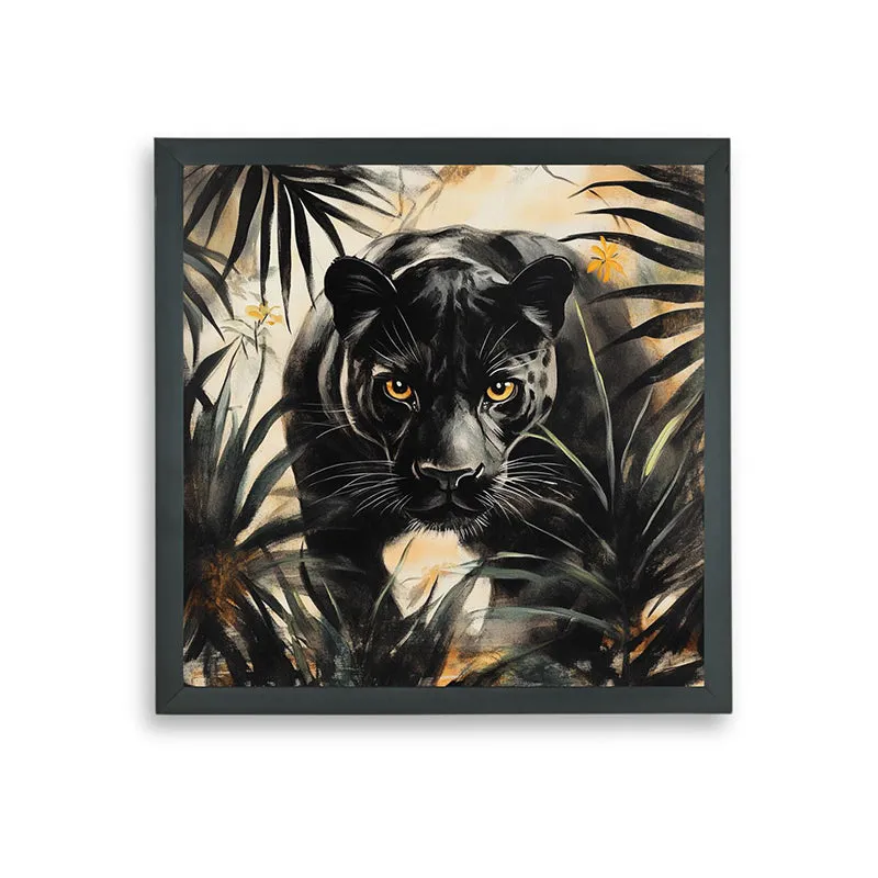 Panther Gaze Wall Art With Resin Frame media 7