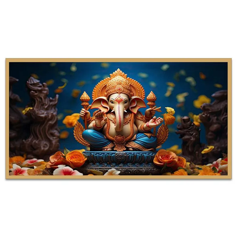 Vinayak Vajra Wall Painting With Frame media 6
