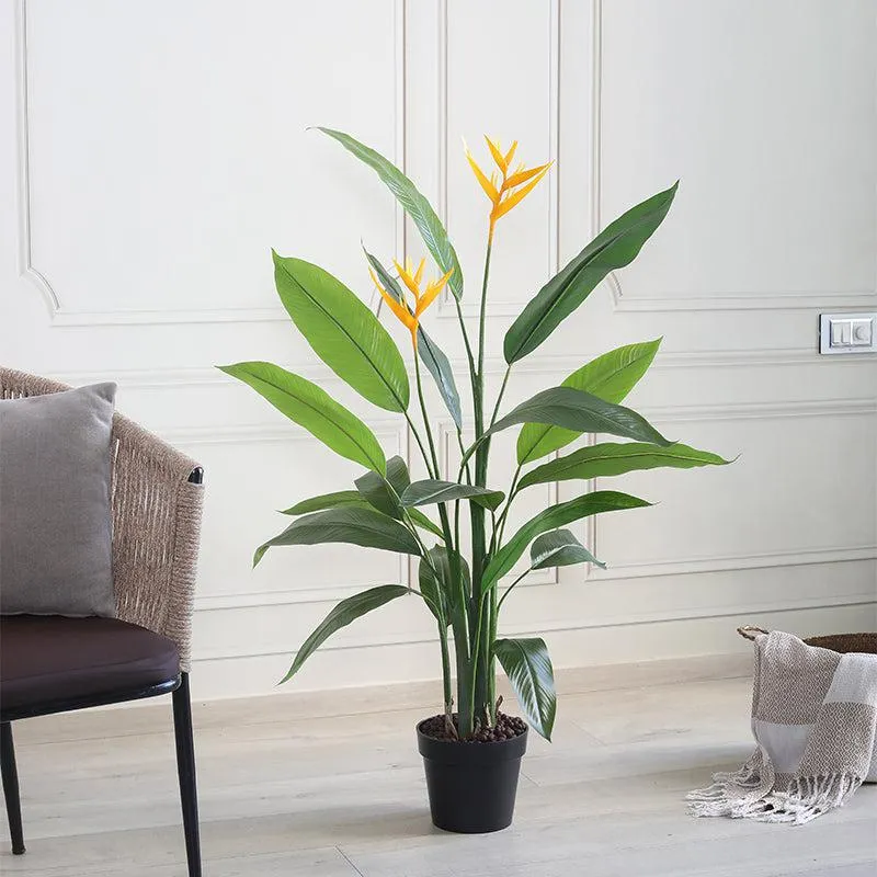 Stem-sational Artificial Plant With Black Plastic Pot - 4 Feet media 3