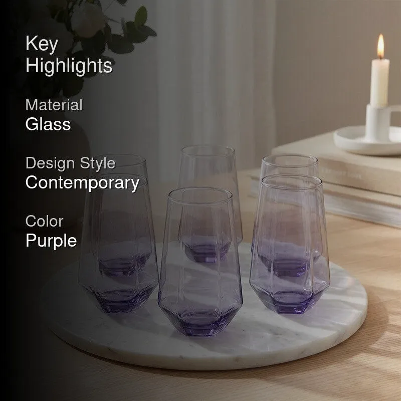 Spherical Mojito Glasses (Transparent,350 mL) - Set Of Six media 2