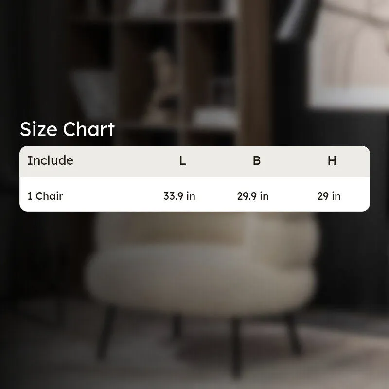 Clive Accent Chair - Ivory media 6