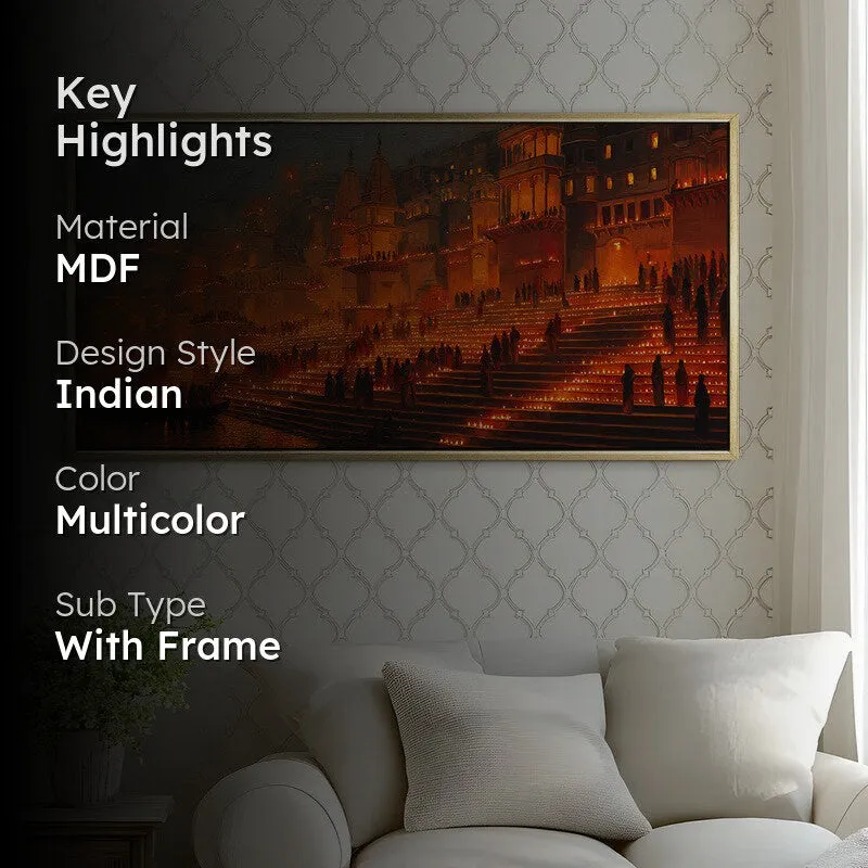 Aglow Ghats of Kashi Wall Art media 2
