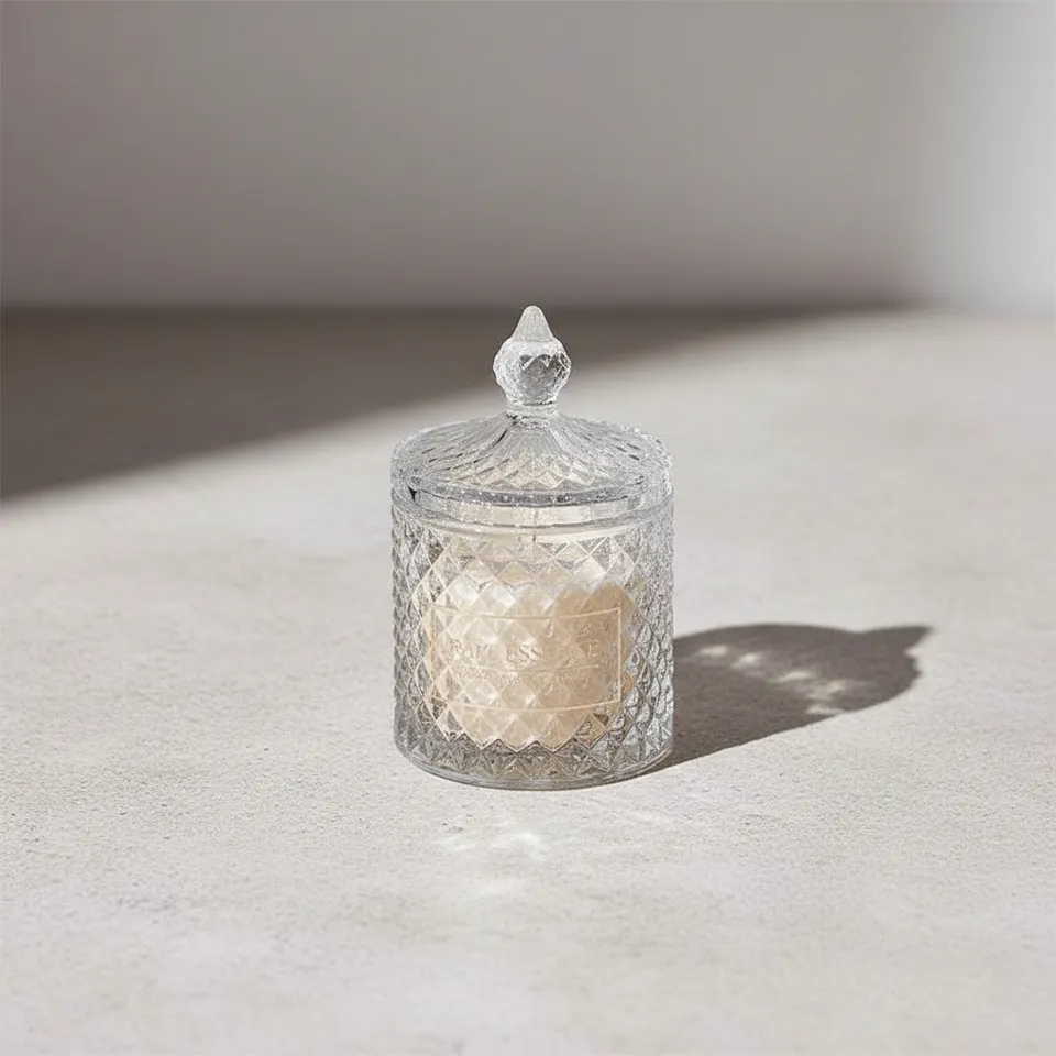 Elois Carved Jar Candle - Floral Notes media 1