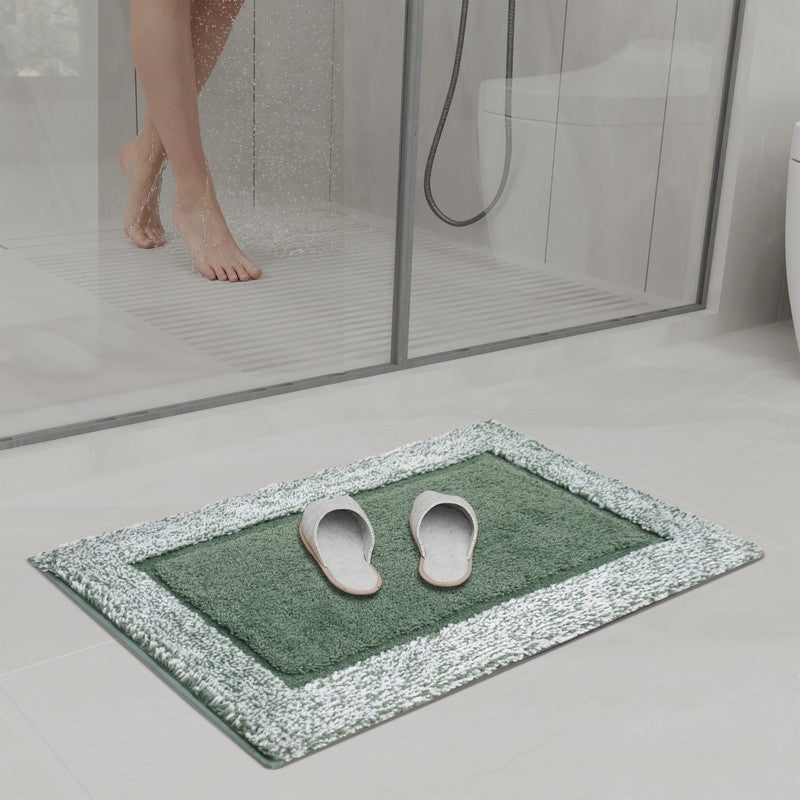 Orlina Polyester Bath Mat - Green media 3