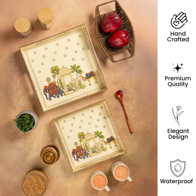 Royal Parade Square Serving Tray - Set Of Two media 6
