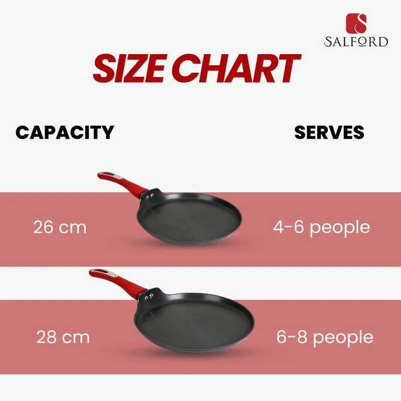 Salford Forged Hard Anodised Dosa Tawa (Black) - 26 CM media 9