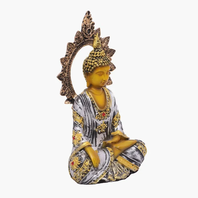 Divine Stillness Buddha Idol - Silver media 3