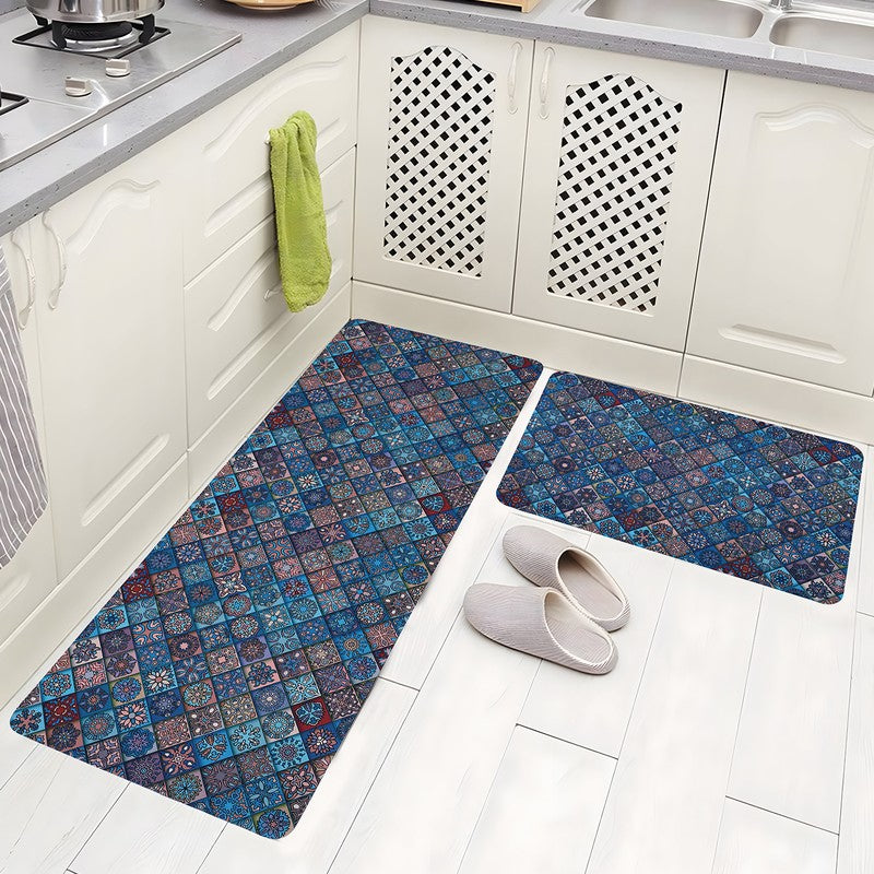 Aquira Rubber Kitchen Floor Mats - Set of Two