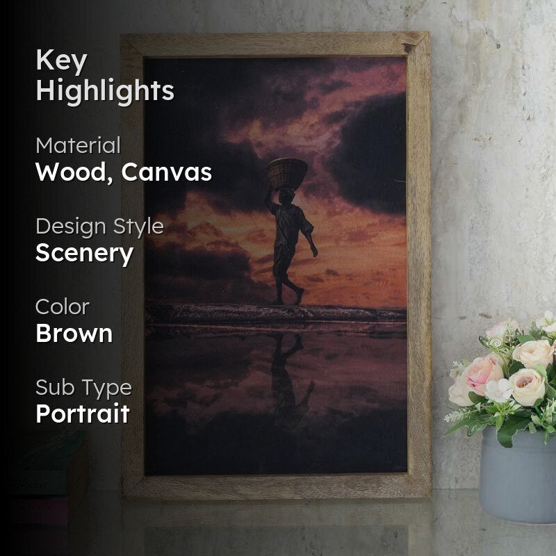 Man on the Beach Canvas Painting media 2