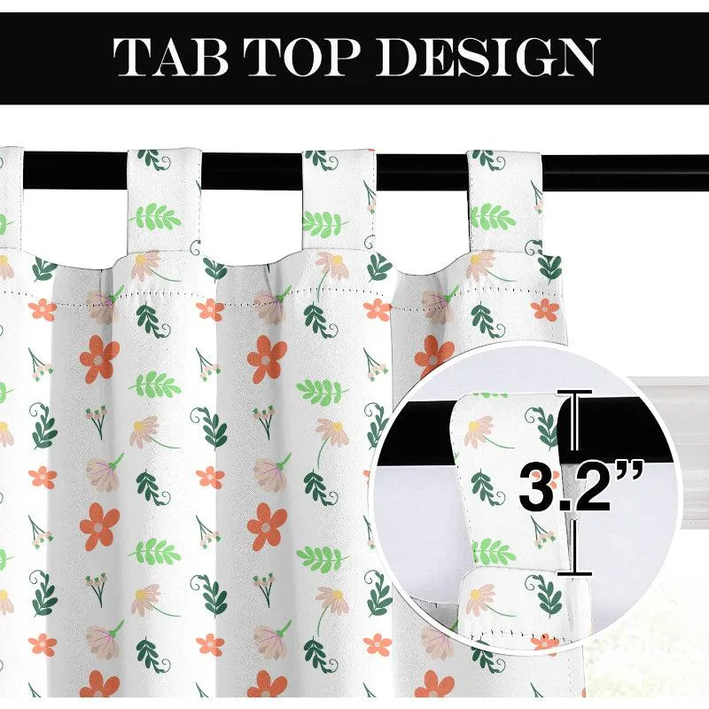 Soma Floral Tab Top Medium Width Curtain media 5