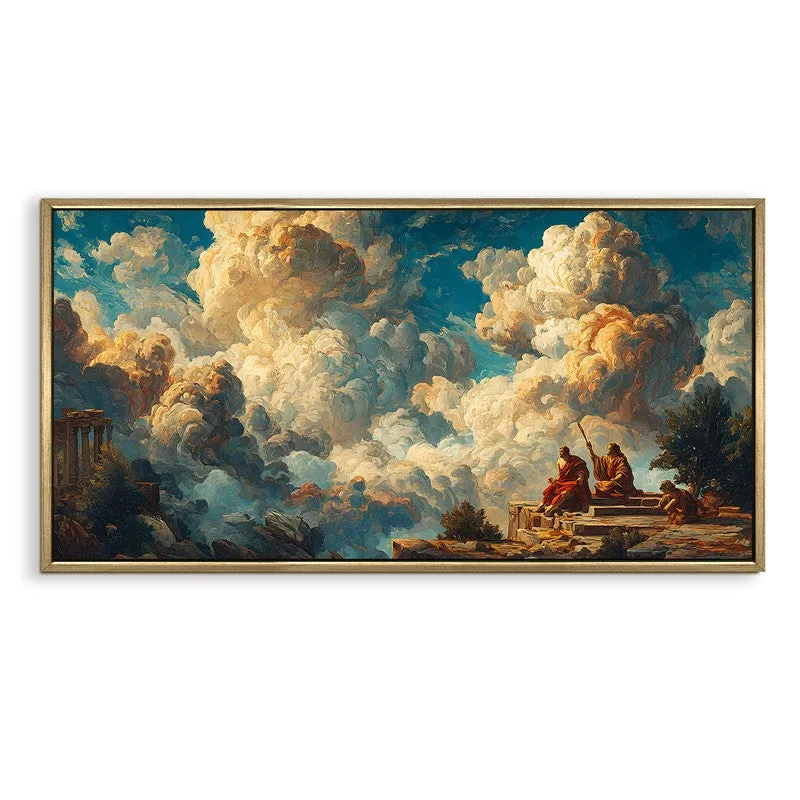 Vast Sky Canvas Wall Painting With Frame media 3