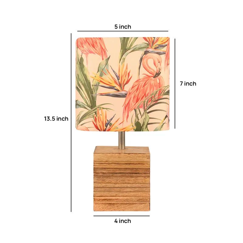 Flamingo Cube Fabric Table Lamp - Multicolor media 5