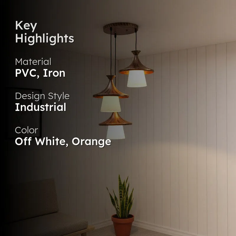 Shadow PVC Ceiling Lamp - White media 2