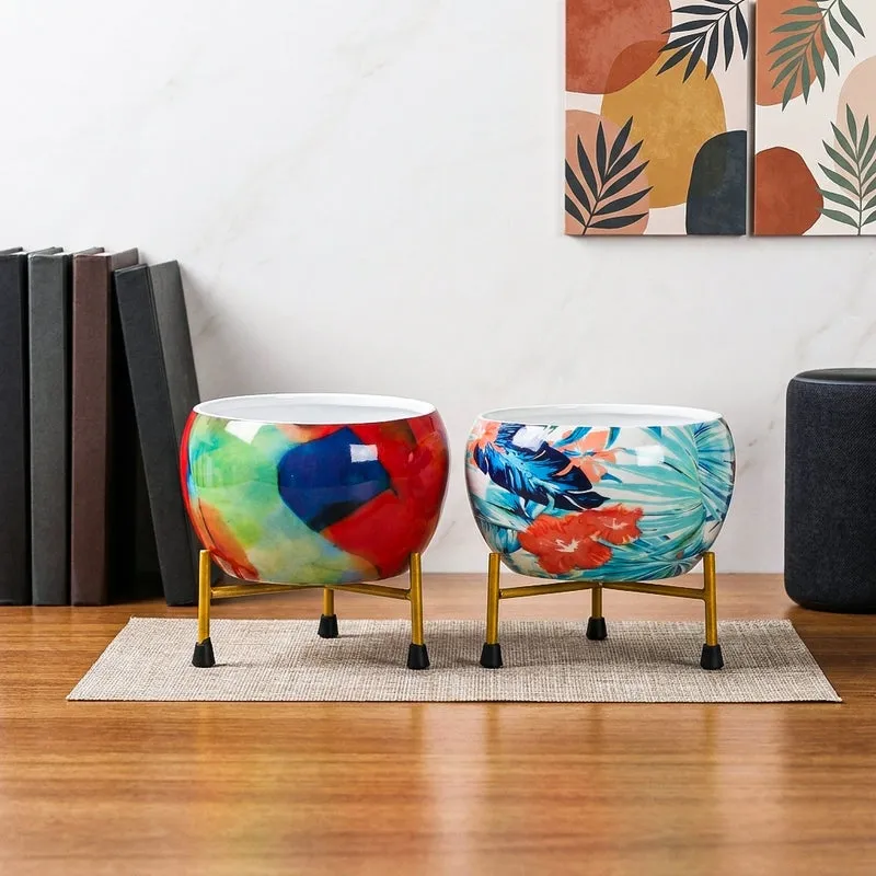 Verdant Leaf Pots & Planters - Set of Two media 1