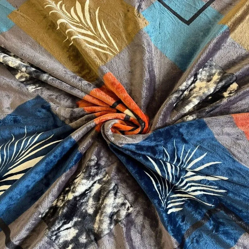 Petanox Floral Woolen Blanket (Multicolor) - 330 GSM media 4