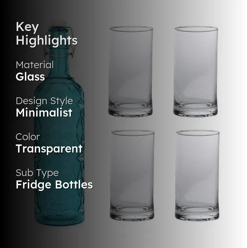 Lachlan 1000 mL Water Bottle With 300 mL Glasses - Five Piece Set media 2