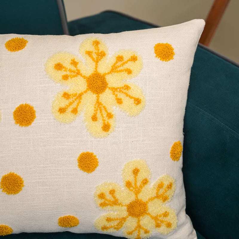 Sun Weave Embroidered Cushion Cover media 3