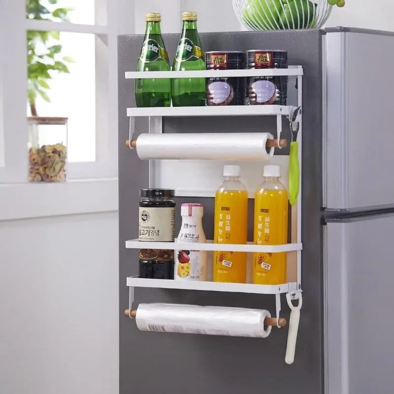 Qura Magnetic Kitchen Rack - White media 1