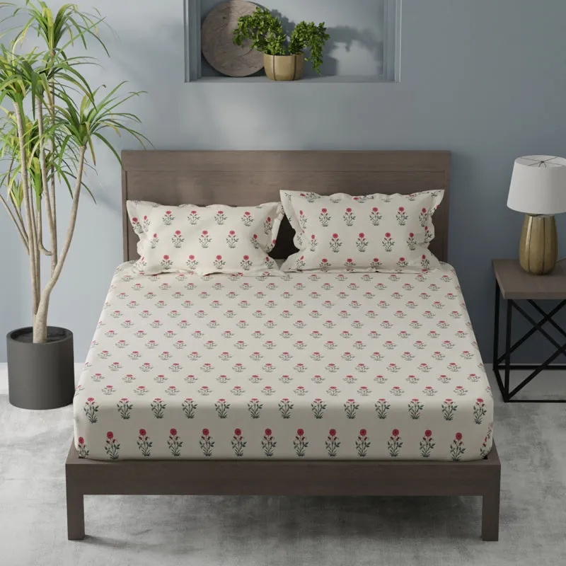 Floriva Single Microfiber Bedsheet - 120 GSM media 1