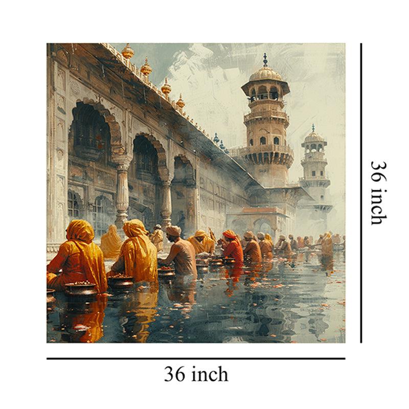 Spiritual Holy Bath Poly Canvas Wall Painting media 8