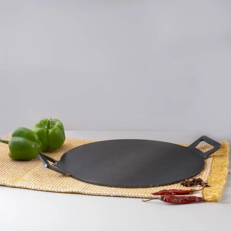 Ebony Iron Round Tawa - 36 cm media 3