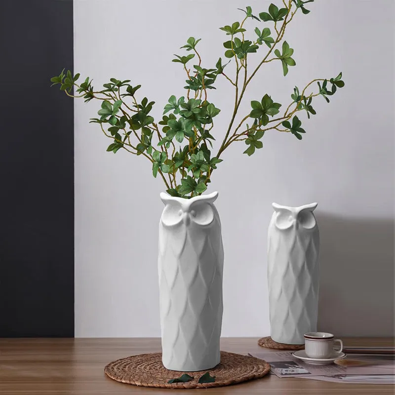 Owelette Ceramic Vase - Set Of Two media 6