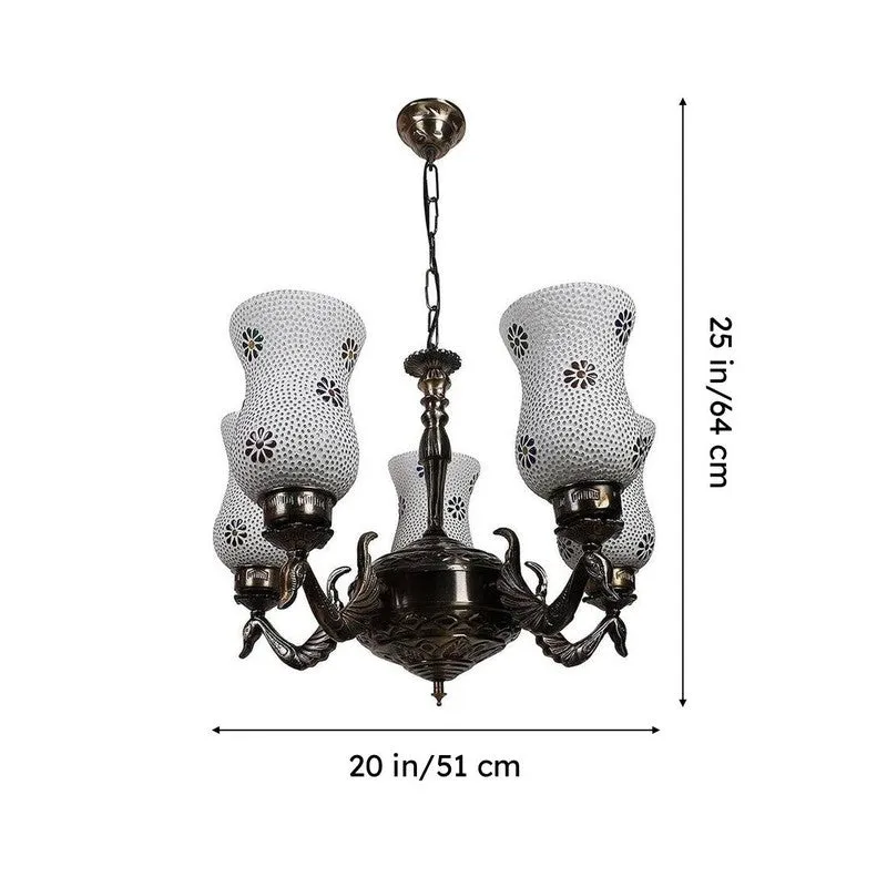 Shima Mayoora Mosaic Golden Antique Ceiling Lamp media 7