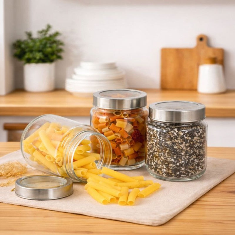 PurePantry Glass Jar (1000 mL Each) - Set Of Three