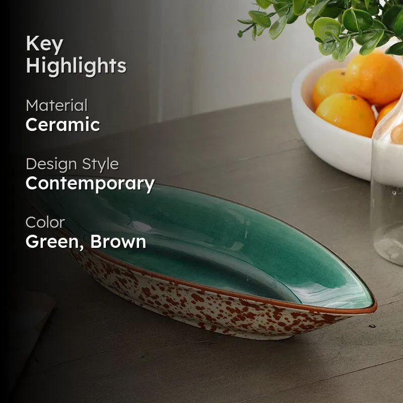 Cinnamon Swirls Ceramic Serving Bowl - 600 mL media 2