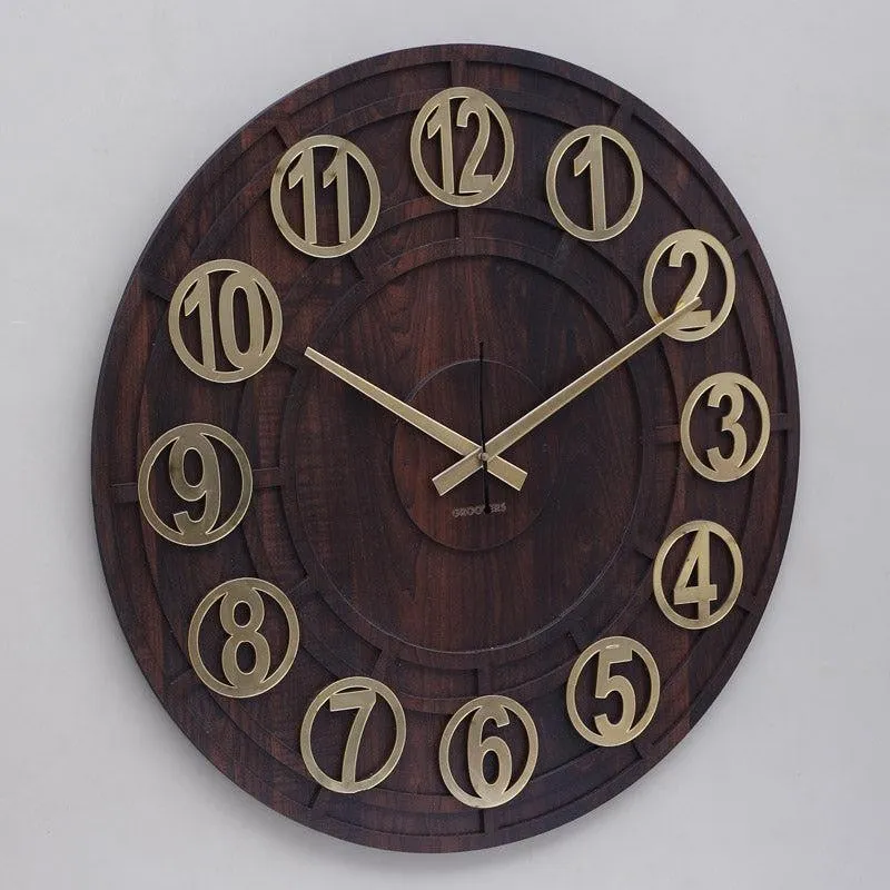 Balencia Decorative Wall Clock - Brown media 6