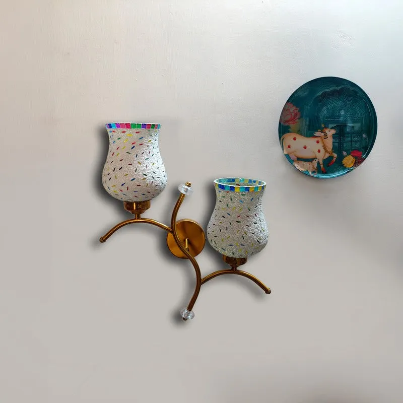 Lumecrest Twin Glass Wall Lamp - Multicolor media 3