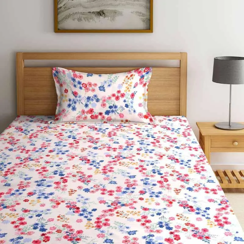 Miniature Florals Printed Bedsheet - 150 GSM media 5