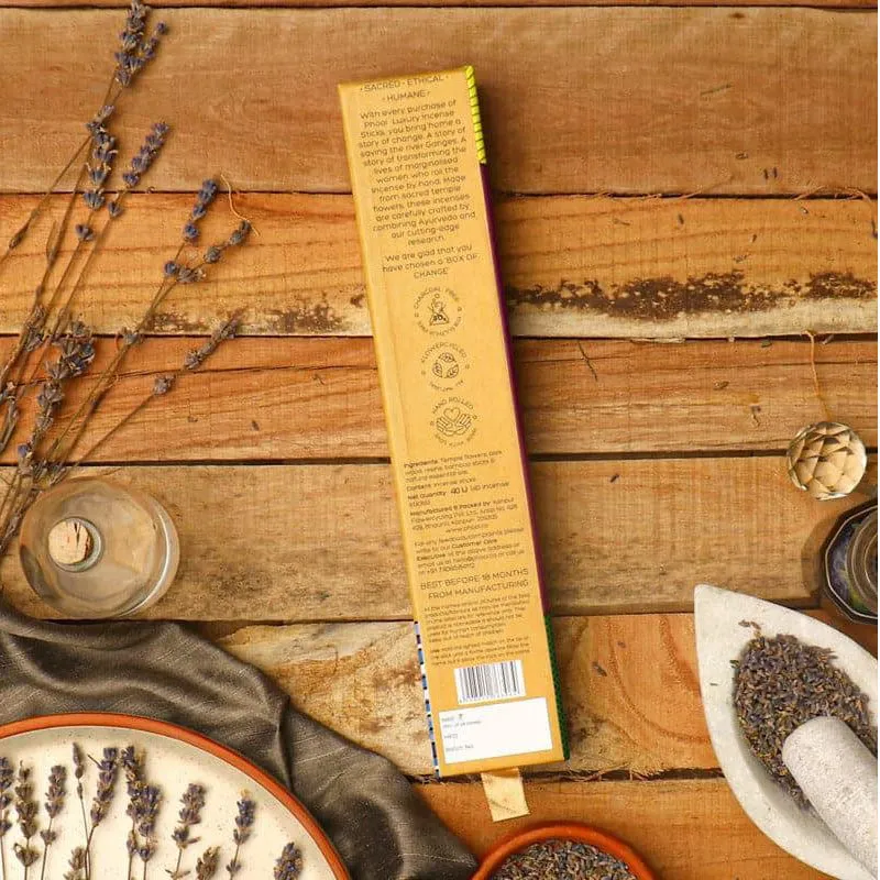 Phool Natural Incense Stick (Lavender) - Set Of Forty media 3