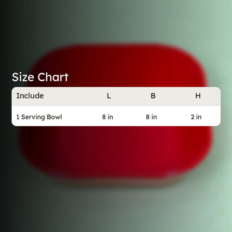 Alga Serving Bowl (Red) - 1300 ML media 8