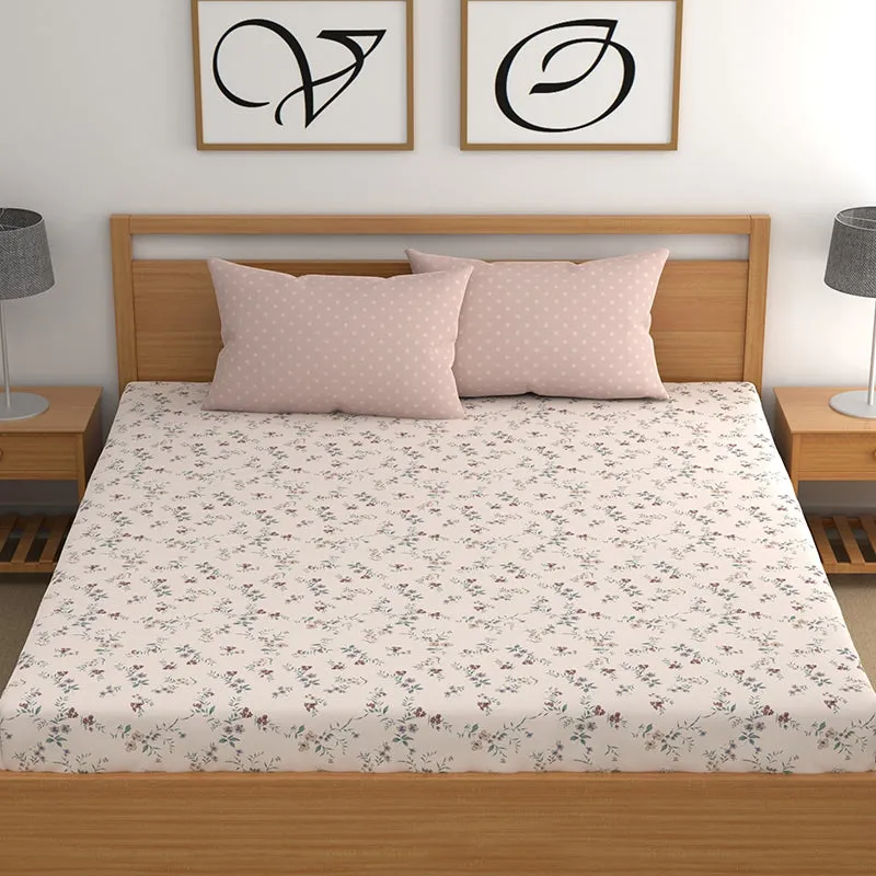 Spring Sprig I Microfiber Microfiber Bedsheet - 150 GSM media 5