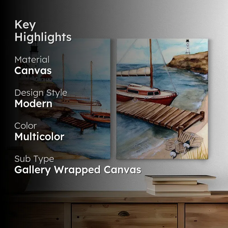 Poetic Ports Wall Art - Set Of Two media 2