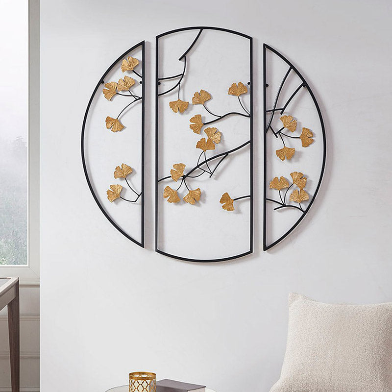 Lada Circle Chloro Iron Wall Accent - Three Piece Set