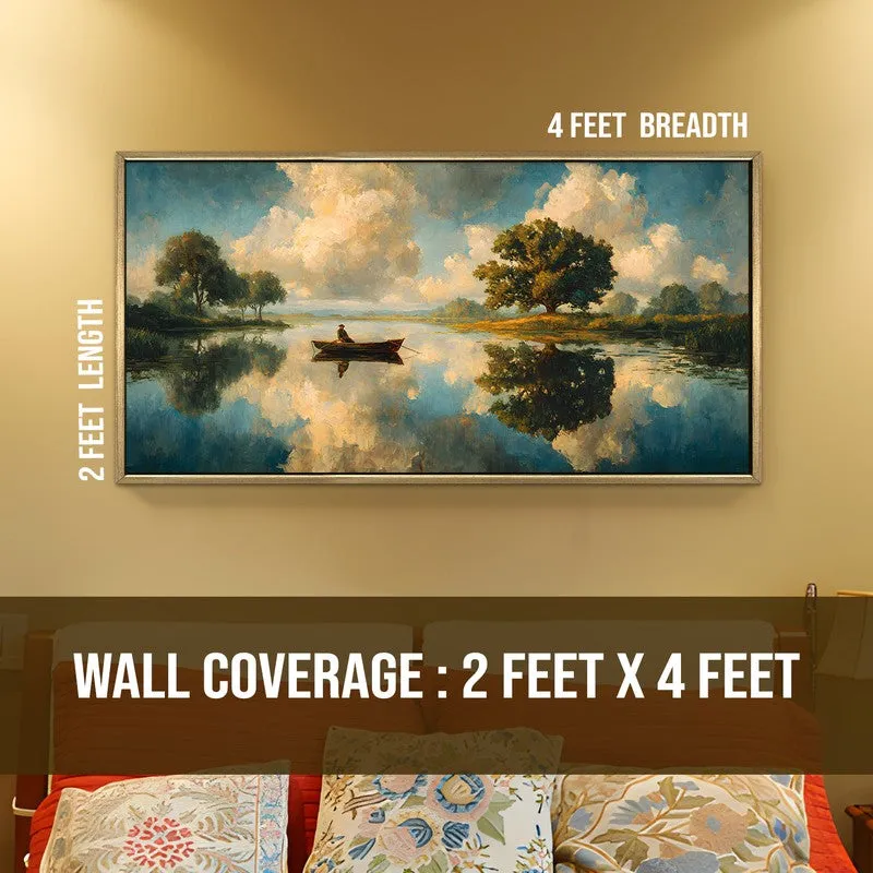 Tranquil Lake Reflection Wall Art media 8