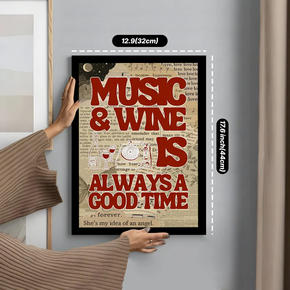 Music & Wine Wall Art & Painting media 2