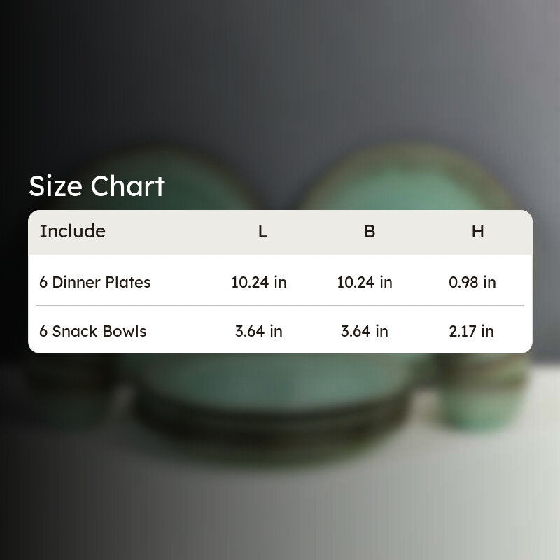 Mintora Green Ceramic Dinner Set - 12 Piece Set media 8