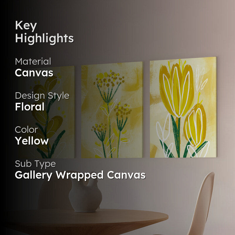 Florenva Sunshine Flora Wall Art - Set Of Three media 2