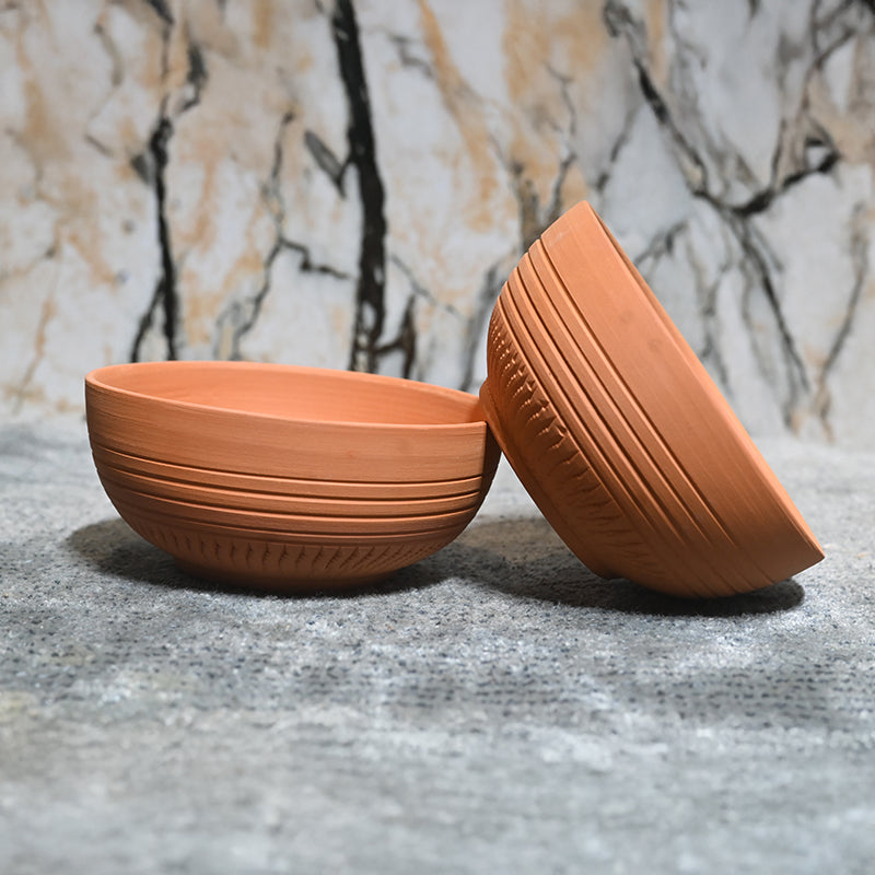 Rhea Terracotta Serving Bowl (220 mL) - Set Of Four media 5
