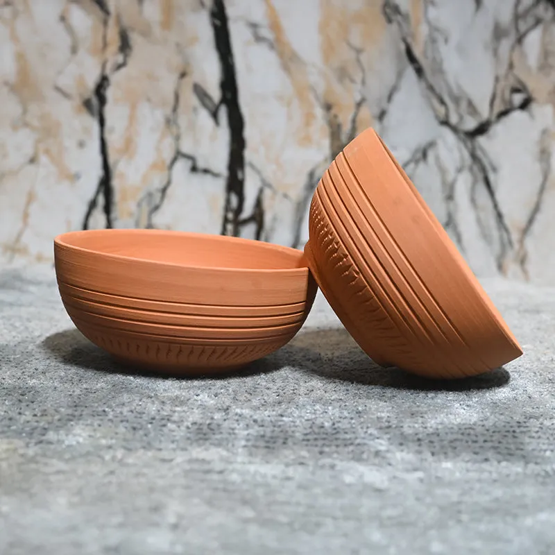 Rhea Terracotta Serving Bowl (220 mL) - Set Of Four media 5