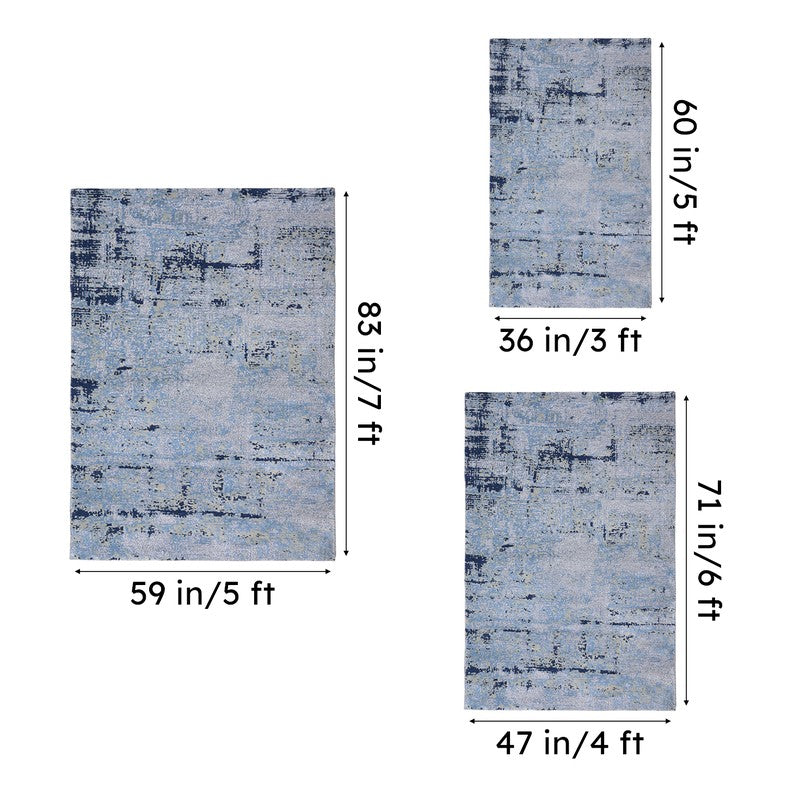 Anira Soft Pile Anti-Skid Carpet - Blue media 7