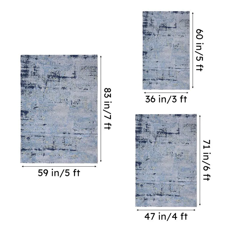 Anira Soft Pile Anti-Skid Carpet - Blue - 7