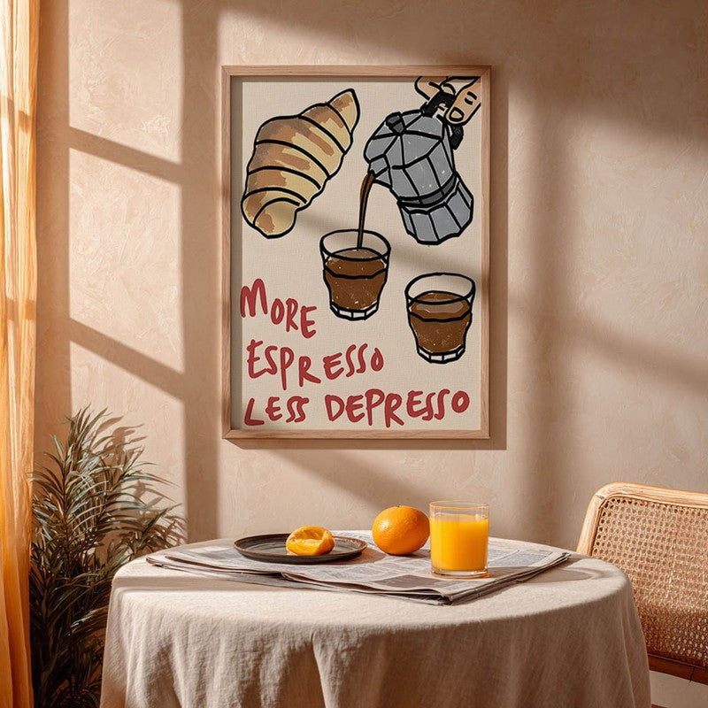 Coffee Craft Archival Canvas Wall Art - Brown media 5