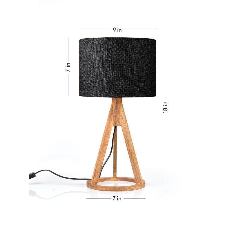 Classy With Twist Fabric Table Lamp - Black,Brown media 5