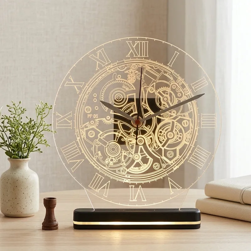 Horologist Acrylic Table Lamp - Transparent media 3